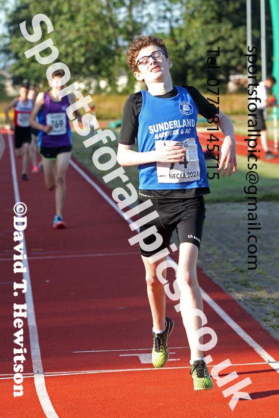 800 metres, 2021 North East Grand Prix No.4, Monkton, Wednesday, June 30th. Photo: David T. Hewitson/Sports for All Pics